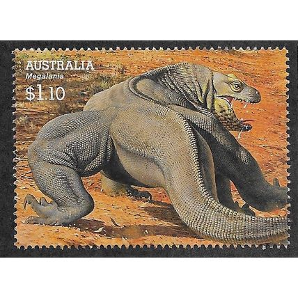 AUS 2008 $1.10 'MEGAFAUNA- MEGALANIA' FINE USED (EBID66-707)