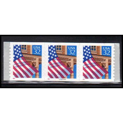 2915A 32c U.S. Flag Over Porch Very Fine MNH PNC 44444A/3 P/UL PA3589