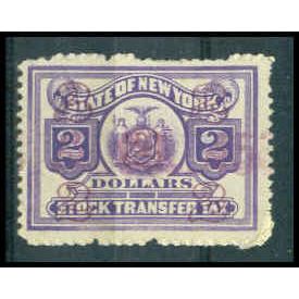 Used Revenue $2 N.Y. Stock Transfer Fine WA2895