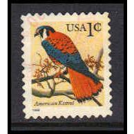 Used 2477 1c American Kestrel Fine W4717