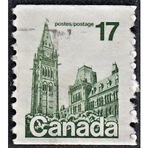 CANADA, 1979 17c Parliament Buildings coil, SG 874d (Scott #806), used