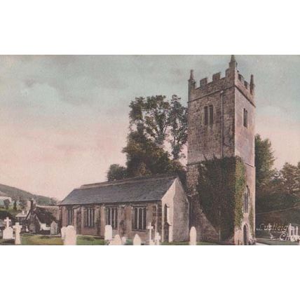Lustleigh Church Devon Antique Friths Postcard Unused MINT