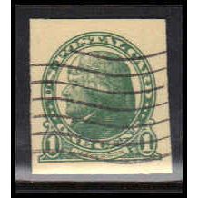 Used UX27 1c Benjamin Franklin Fine Cut Square Z2891