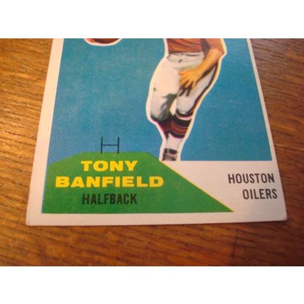 1960 Fleer, TONY BANFIELD Rc, #45, Houston Oilers