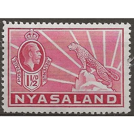 Nyasaland (BCA) 1934 SG116 1 1/2d Carmine Mounted Mint . .. .