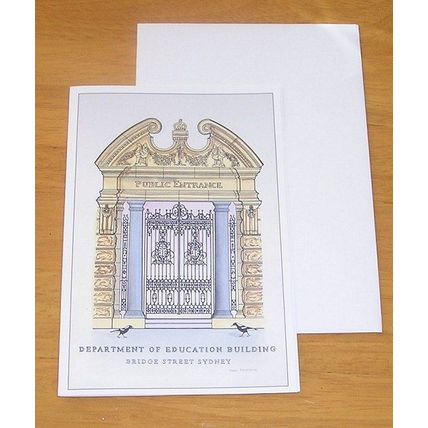 National Trust - Dept Of Education Building - Bridge Street Sydney Greeting Card