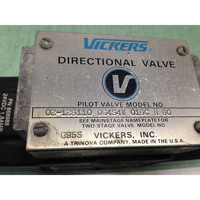 NEW VICKERS 02-126110-DG4S4W-016C H 60 DIRECTIONAL VALVE 868988, 24VDC,TA