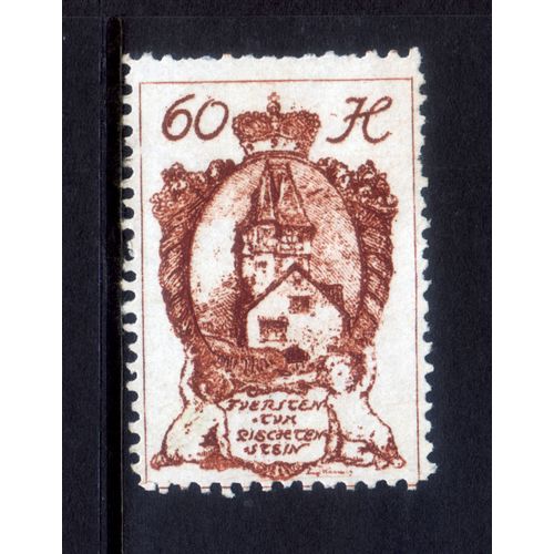 LIECHTENSTEIN 1920 SG36 60 H BROWN M / MINT #4