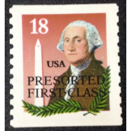 US Stamp #2149a used: 1985 18c George Washington & Monument [3]
