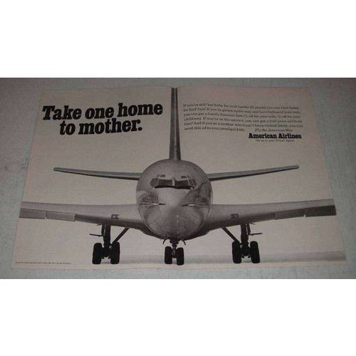 1968 American Airlines Ad - Take One Home to Mother