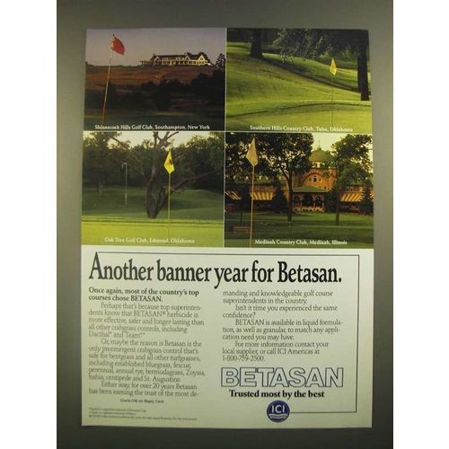 1988 ICI Americas Betasan Herbicide Ad - Another Banner Year