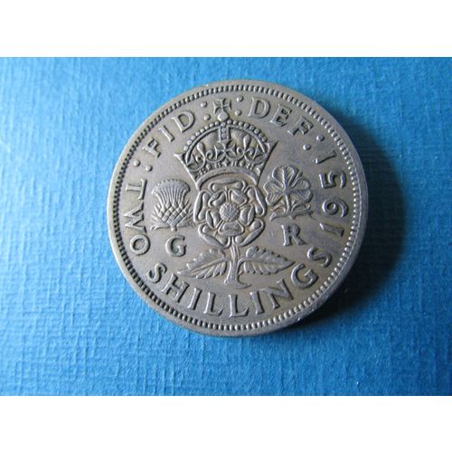1951 GEORGE VI 2 SHILLINGS FREE POST. ZB