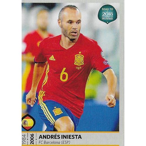 Panini's Road to FIFA World Cup Russia 2018 Stickers: No.73 - Iniesta