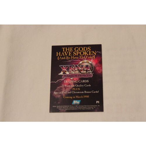 1997 Topps Xena Warrior Princess Promo P1