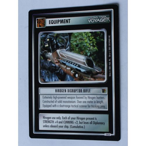 Star Trek CCG: The Borg # 14 Hirogen Disruptor Rifle (A) 2001 decipher