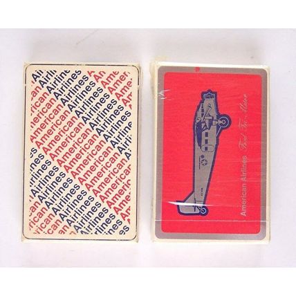 Vintage Lot of 2 Decks of American Airlines Playing Cards, 1 is Ford Tri-Motor