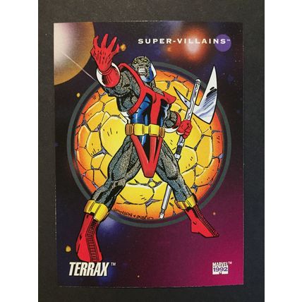 Marvel Universe Series III trading card #134 Terrax, excellent condition!