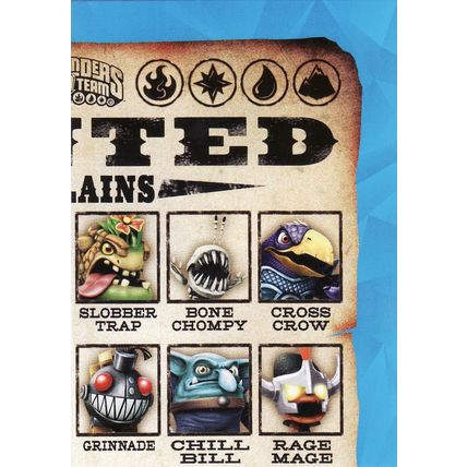 Skylanders Trap Team 86 Wanted Villains Puzzle Card