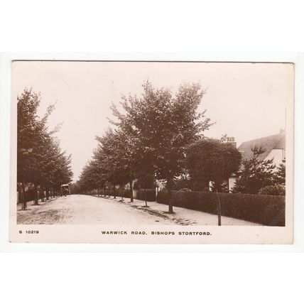 Warwick Road Bishop's Stortford Postcard RP Hertfordshire