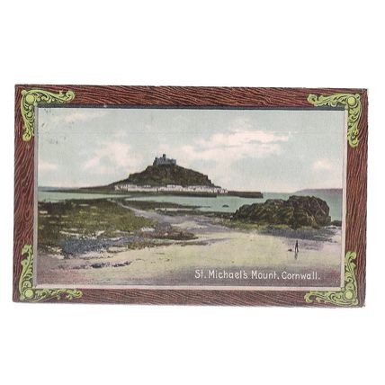 ST. MICHAEL'S MOUNT CORNWALL antique postcard by Shurey's 1910 pm Yes or No =