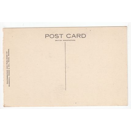 The Library County School for Girls Lewes Postcard East Sussex Damaged