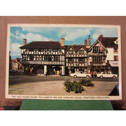 GARRICK INN, HARVARD HOUSE, STRATFORD UPON AVON, WARWICK. unused postcard =