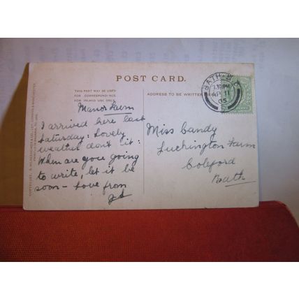 ALPORT, DERBYSHIRE used antique postcard 1905 pm #