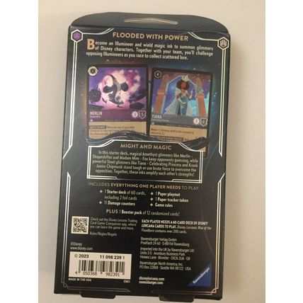 NEW Disney Lorcana Trading Card Game Rise of the Floodborn Might & Magic Starter