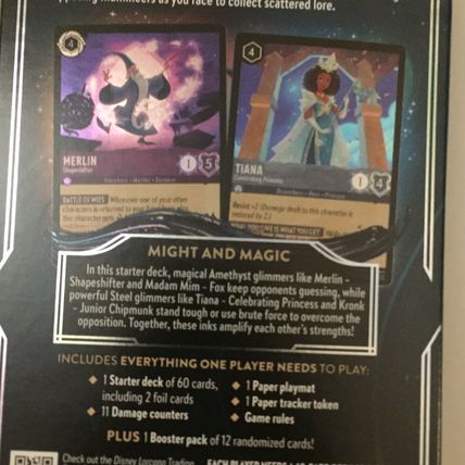 NEW Disney Lorcana Trading Card Game Rise of the Floodborn Might & Magic Starter