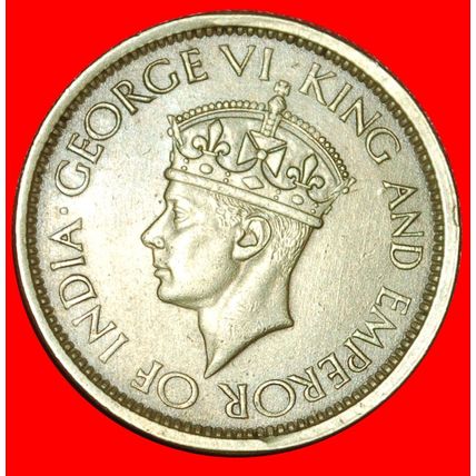 INDIA: CEYLON ★ 50 CENTS 1943! GEORGE VI (1937-1952)!★LOW START★NO RESERVE