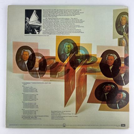 Bach – Complete Variations For Harpsichord Vinyl LP Record Album SB-3796