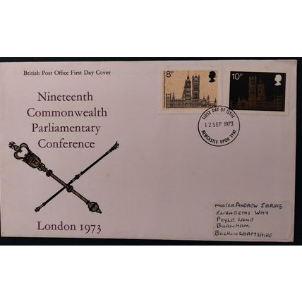 GB 1973 Nineteenth Parliamentary Conference FDC Newcastle pm