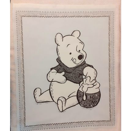 Winnie The Pooh Craft Cotton Panel 45 x 54 Centimetres. Brand New