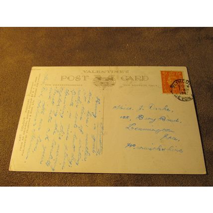 Valentines postcard - Plymouth Sound, Devon Artist BFC Parr A1477