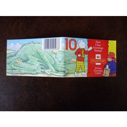 GB 1994 KX6 booklet 10 1st Greetings stamps SG1800-9 Rupert Paddington Bear