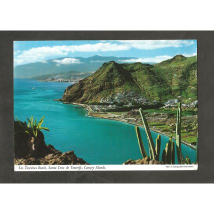 Postcard Canary Islands Tenerife John Hinde 2CT6 Las Teresitas Beach
