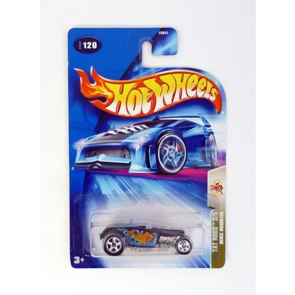 Hot Wheels Deuce Roadster #120 Tat Rods 3/5 Black Die-Cast Car 2004