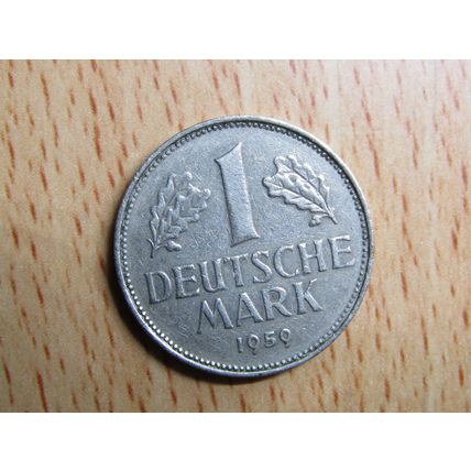 1959d 1 Deutsche Mark Germany Coin