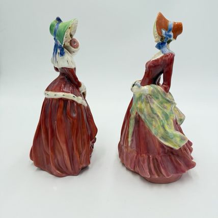 Vtg Royal Doulton Ladies Figurines Sabbath Morn Christmas Morn Porcelain England