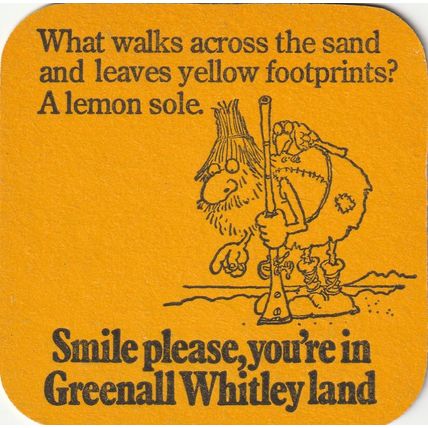 BEER MAT - GREENALL WHITLEY BREWERY - LOCAL BITTER - (Cat No 361) - (1976)