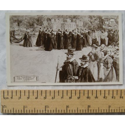 vintage postcard Oxford Pageant, The Funeral of Amy Robsart, 1560