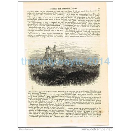 CINTRA (SINTRA), Nr LISBON, PORTUGAL, BOOK ILLUSTRATION/PRINT, 1877