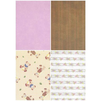 A4 Printed Paper. 10 Sheets In Assorted Designs. Cardmaking, Scrapbooking. Craft