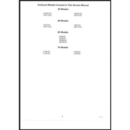 Johnson Evinrude 50 70 3 Cylinder Service Manual 1997 520208 PDF
