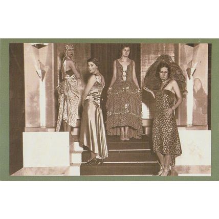 Postcard Artificial Silk Exhibition London 1929 Fashion Mannequins - Nostalgia