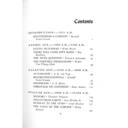 ADVENTURES IN TOMORROW: A GALAXY OF SCI-FI STORIES 1951 2nd Ed hardcover book