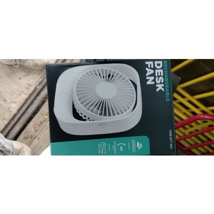 Rechargable desk fan