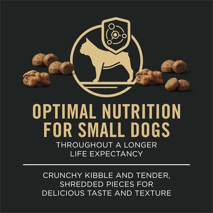 Purina Pro Plan Small Breed Dog Food Shredded Blend Chicken and Rice Formula wit