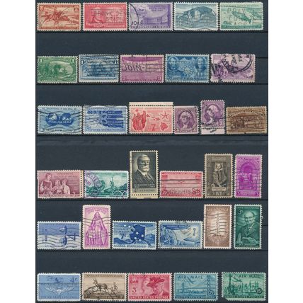 440 Stamp Selection - USA - Used Hinged
