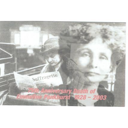 75TH ANNIVERSARY OF DEATH OF EMILELINE PANKHURST 2003